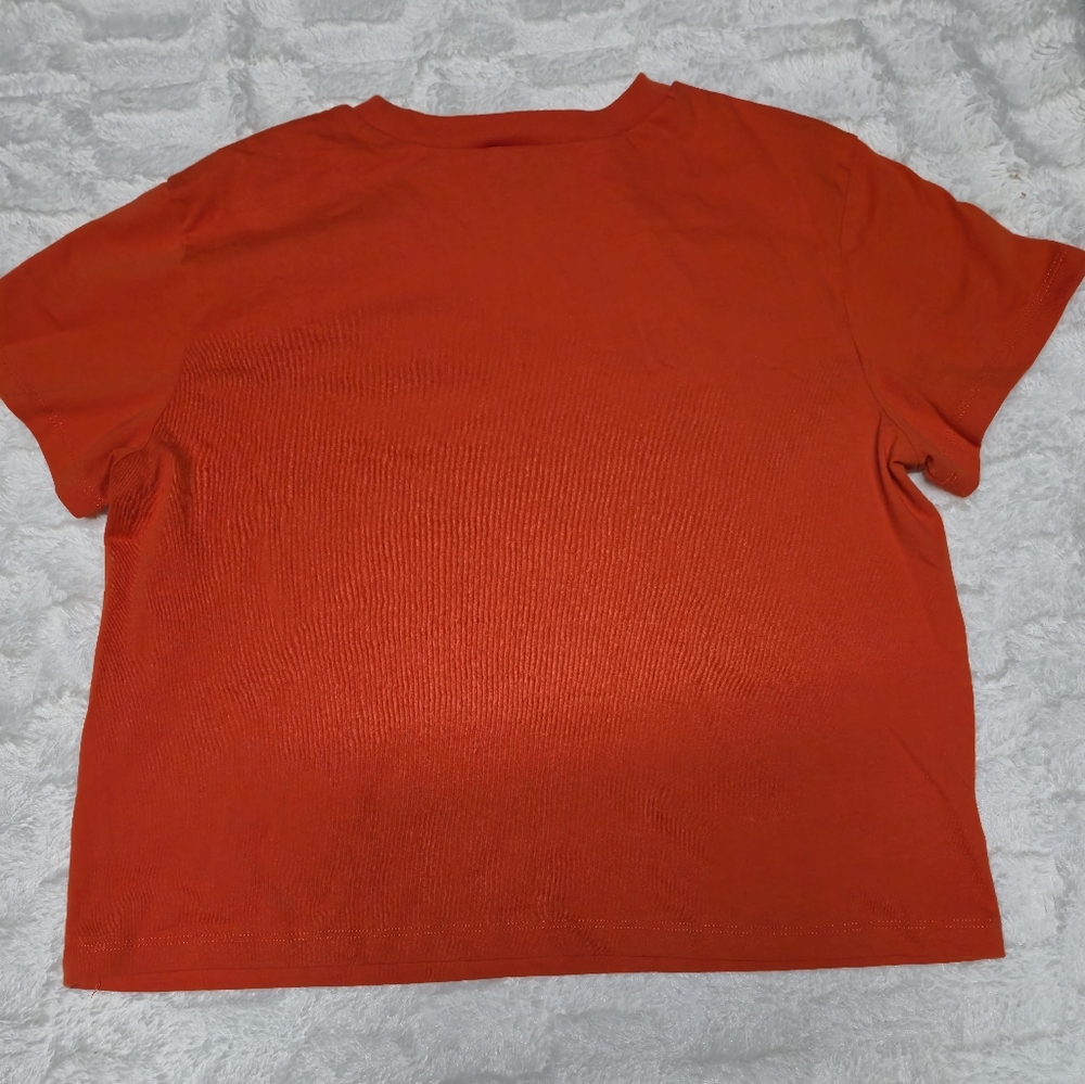 Reformation Bright Orange Short Sleeve Tee - Picture 6 of 6